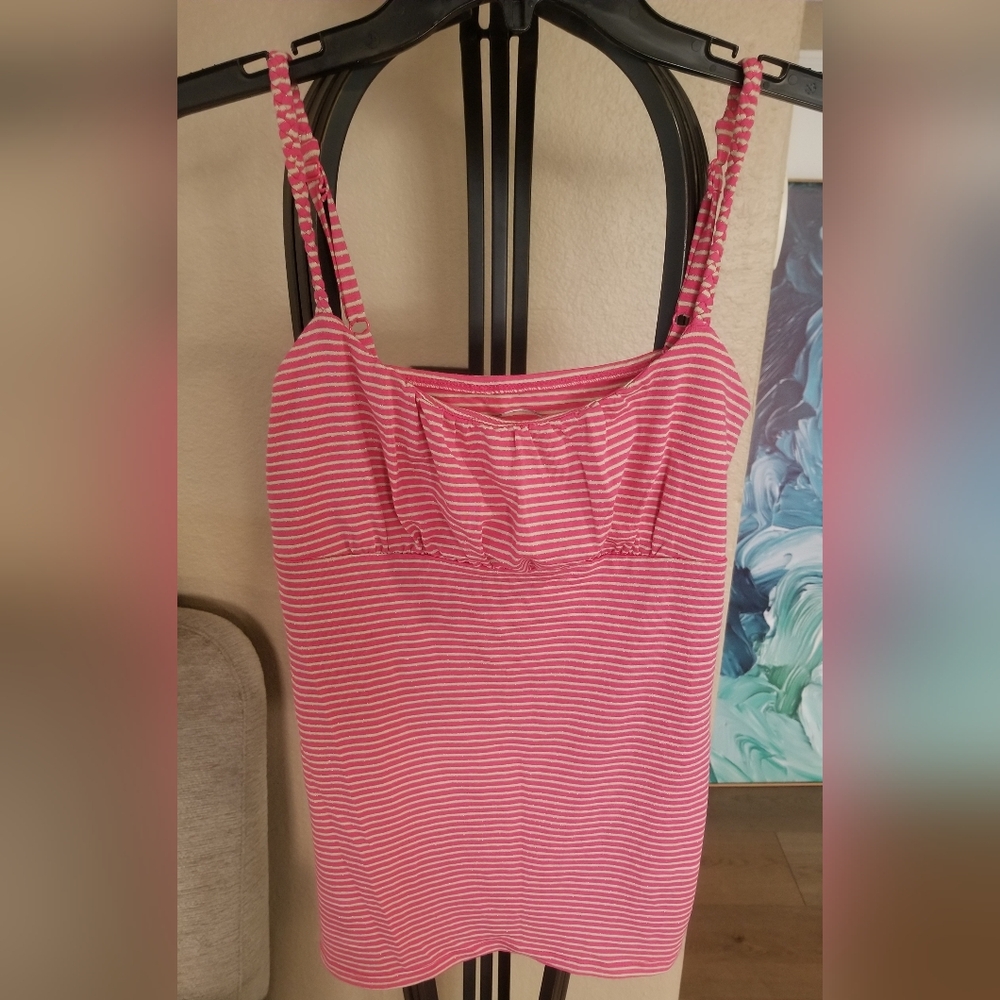 Pink Striped Women's Sexy INC Top